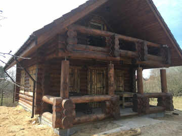 Герметизация швов дома в Минске, дача Александра Тихонова ракурс 1