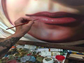 Часть процесса рисунка маслов от ИП пахомчик К В