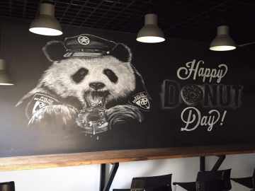 Рисунок мелом на доске в кафе 2 от ИП Пахомчкик К В