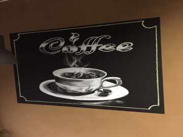 Рисунок мелом на доске в кафе 3 от ИП Пахомчкик К В