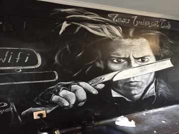 Рисунок мелом на доске в кафе 4 от ИП Пахомчкик К В