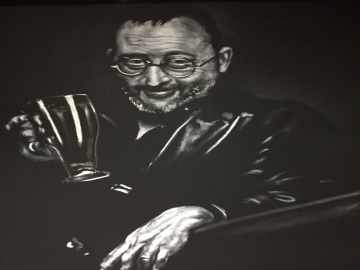 Рисунок мелом на доске в кафе от ИП Пахомчик К В